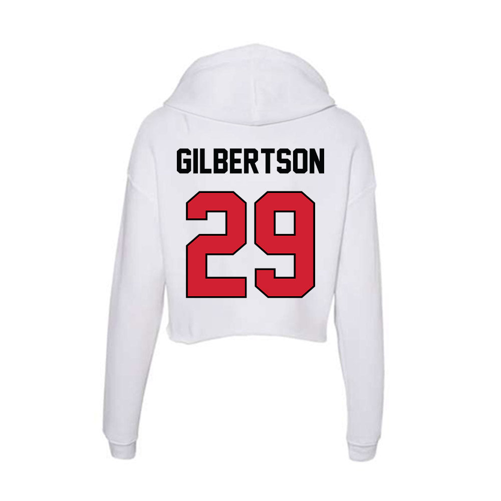 UNLV - NCAA Softball : Hailey Gilbertson - Women's Crop Fleece Hoodie-1