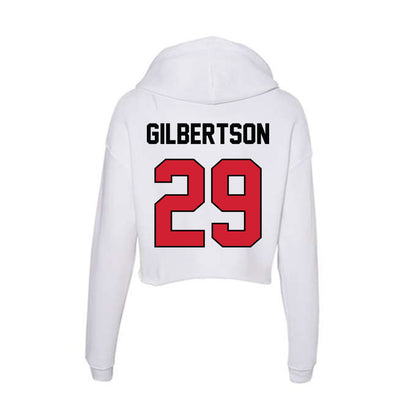 UNLV - NCAA Softball : Hailey Gilbertson - Women's Crop Fleece Hoodie-1