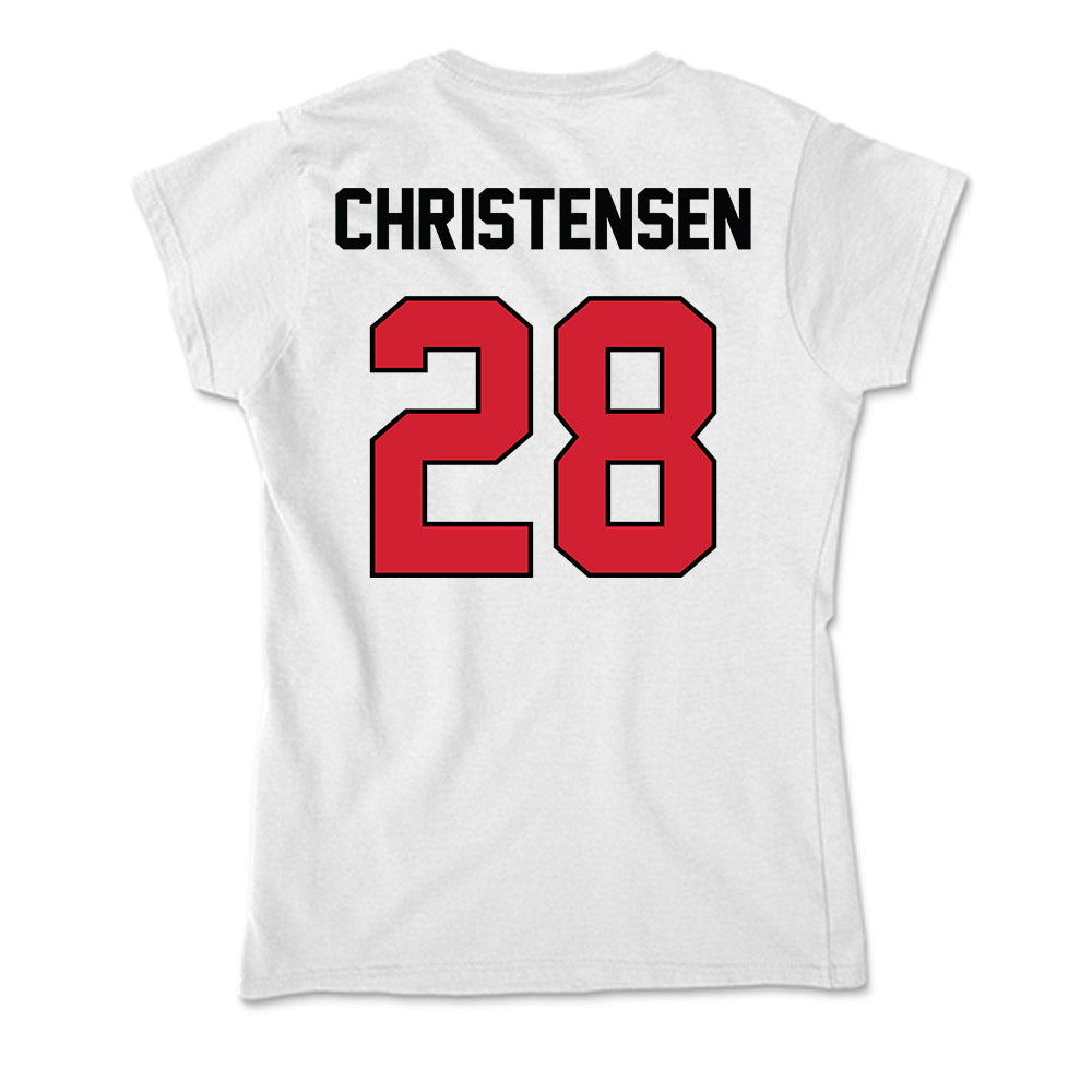 UNLV - NCAA Football : Logan Christensen - Soft Style Women’s T-Shirt-1