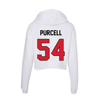 UNLV - NCAA Football : Poe Purcell - Women's Crop Fleece Hooded Sweatshirt-1