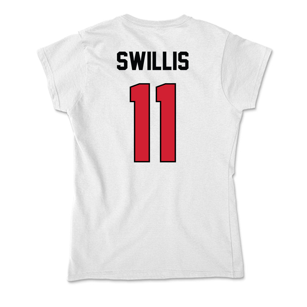 UNLV - NCAA Women's Basketball : Alexis Swillis - Soft Style Women’s T-Shirt-1