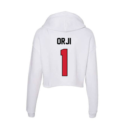 UNLV - NCAA Football : Alex Orji - Women's Crop Fleece Hoodie-1