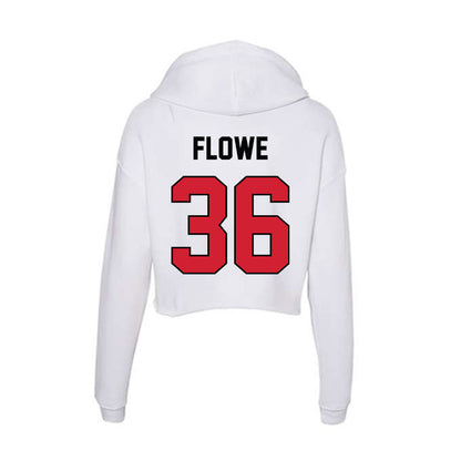 UNLV - NCAA Football : Justin Flowe - Women's Crop Fleece Hooded Sweatshirt-1