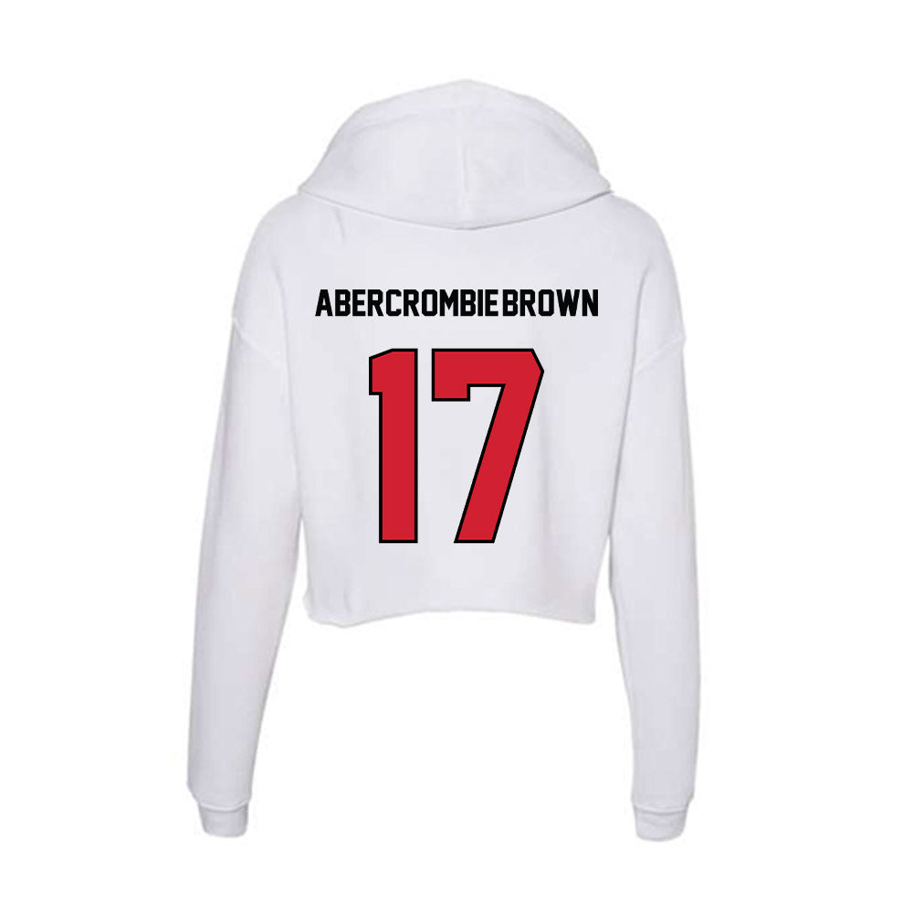 UNLV - NCAA Football : Zavien Abercrombie-Brown - Women's Crop Fleece Hoodie-1