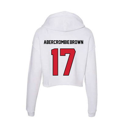 UNLV - NCAA Football : Zavien Abercrombie-Brown - Women's Crop Fleece Hoodie-1