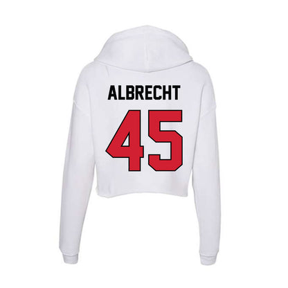 UNLV - NCAA Football : Cole Albrecht - Women's Crop Fleece Hooded Sweatshirt-1