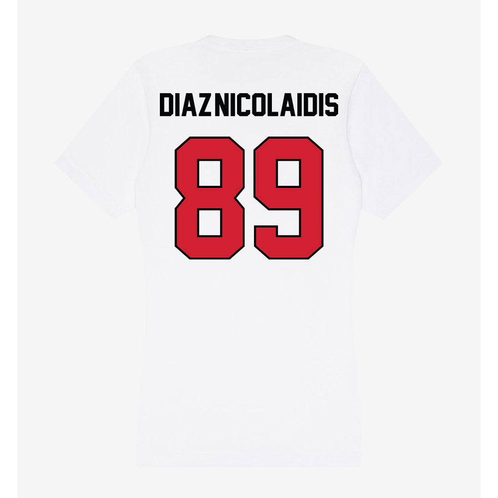 UNLV - NCAA Football : Andreas Diaz-Nicolaidis - Women's V-Neck T-Shirt-1