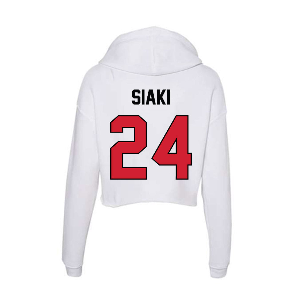 UNLV - NCAA Women's Soccer : Makena Siaki - Women's Crop Fleece Hoodie-1