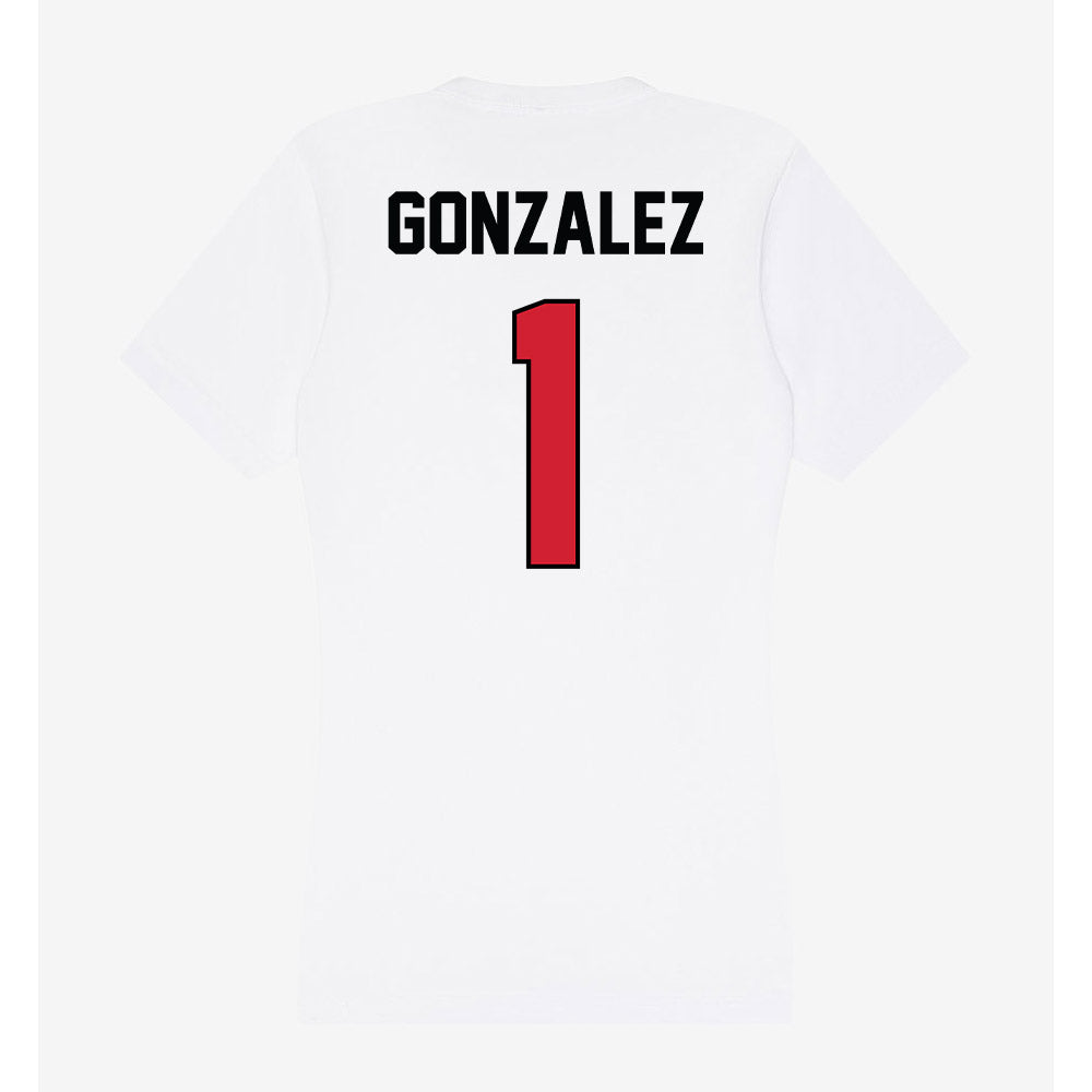 UNLV - NCAA Softball : Lyla Gonzalez - Women's V-Neck T-Shirt-1