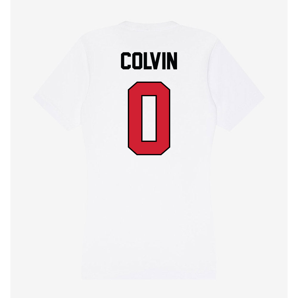 UNLV - NCAA Women's Basketball : Teagan Colvin - Women's V-Neck T-Shirt-1