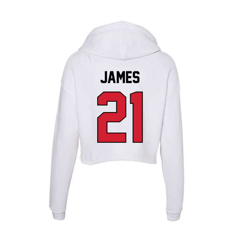 UNLV - NCAA Women's Basketball : Trystan James - Women's Crop Fleece Hoodie-1