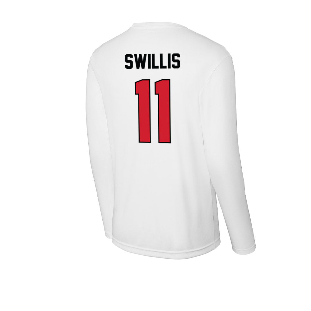 UNLV - NCAA Women's Basketball : Alexis Swillis - Activewear Long Sleeve T-Shirt-1