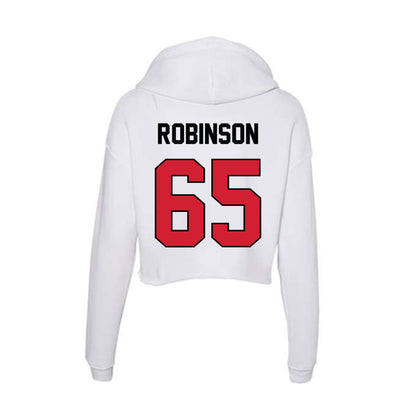 UNLV - NCAA Football : Ace Robinson - Women's Crop Fleece Hoodie-1