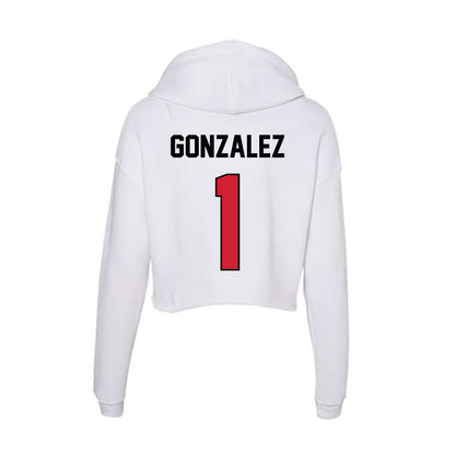 UNLV - NCAA Softball : Lyla Gonzalez - Women's Crop Fleece Hoodie-1