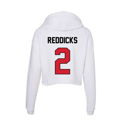 UNLV - NCAA Football : Taz Reddicks - Women's Crop Fleece Hooded Sweatshirt-1