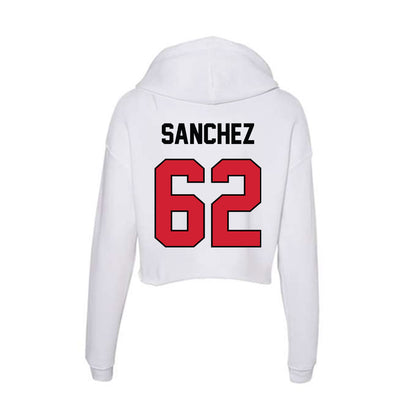 UNLV - NCAA Football : Eli Sanchez - Women's Crop Fleece Hooded Sweatshirt-1
