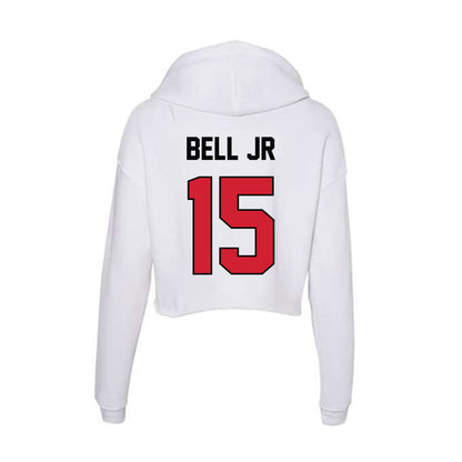 UNLV - NCAA Football : Tatum Bell jr - Women's Crop Fleece Hooded Sweatshirt-1