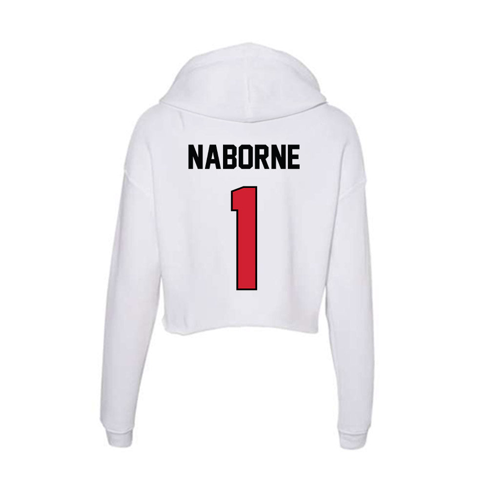 UNLV - NCAA Football : Jeremy Naborne - Women's Crop Fleece Hoodie-1