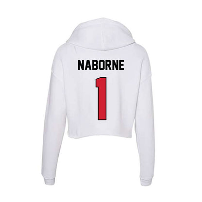 UNLV - NCAA Football : Jeremy Naborne - Women's Crop Fleece Hoodie-1