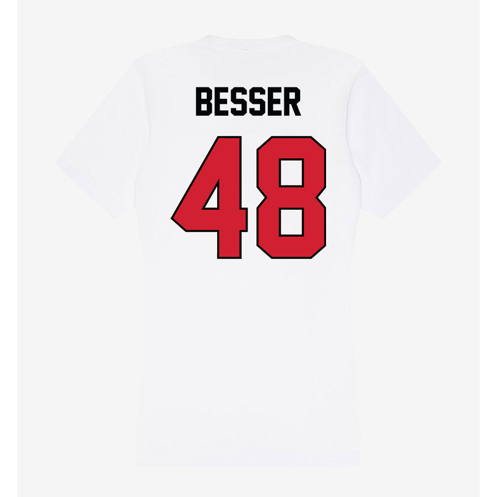 UNLV - NCAA Football : CJ BESSER - Women's V-Neck T-Shirt-1
