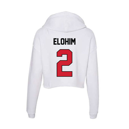 UNLV - NCAA Women's Basketball : Mariah Elohim - Women's Crop Fleece Hoodie-1