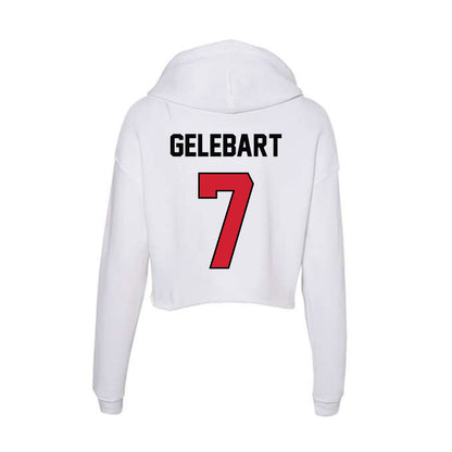 UNLV - NCAA Men's Soccer : Lucas Gelebart - Women's Crop Fleece Hoodie-1