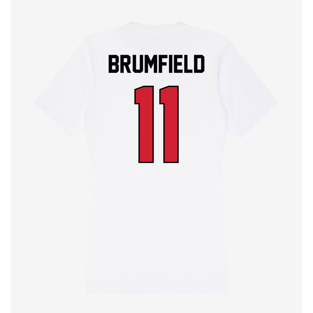 UNLV - NCAA Men's Basketball : Xavier Brumfield - Women's V-Neck T-Shirt-1