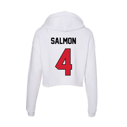UNLV - NCAA Baseball : Jack Salmon - Women's Crop Fleece Hoodie-1