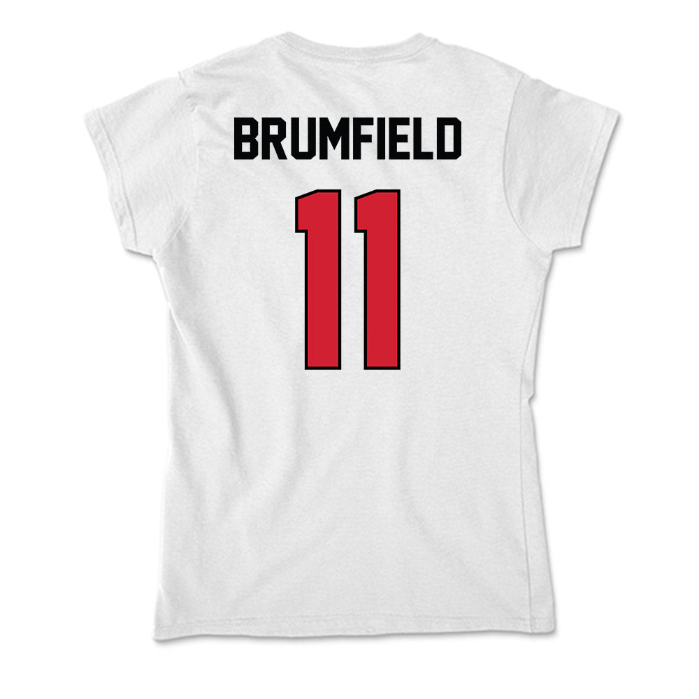 UNLV - NCAA Men's Basketball : Xavier Brumfield - Soft Style Women’s T-Shirt-1