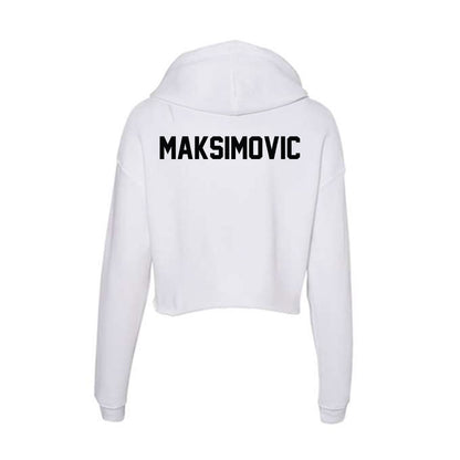 UNLV - NCAA Men's Tennis : Marko Maksimovic - Women's Crop Fleece Hoodie-1