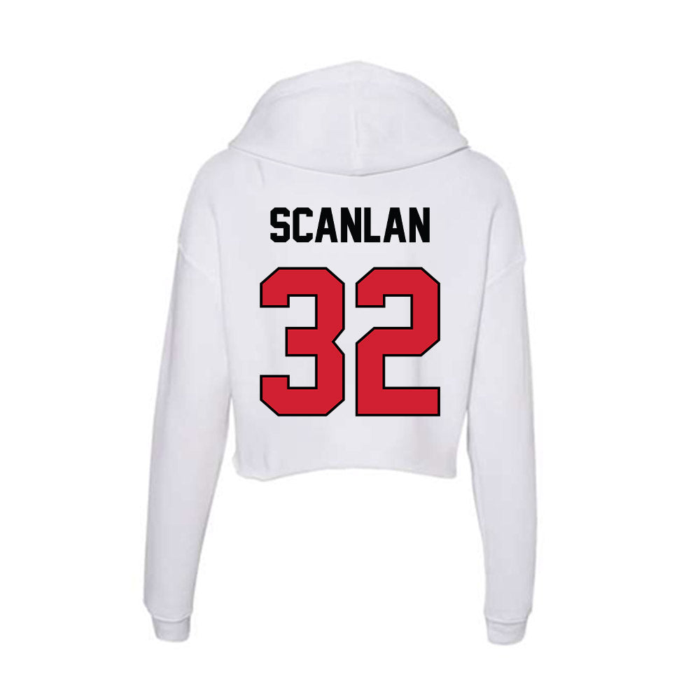 UNLV - NCAA Football : Kenji Scanlan - Women's Crop Fleece Hoodie-1