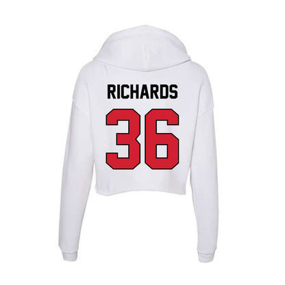 UNLV - NCAA Baseball : Caden Richards - Women's Crop Fleece Hoodie-1