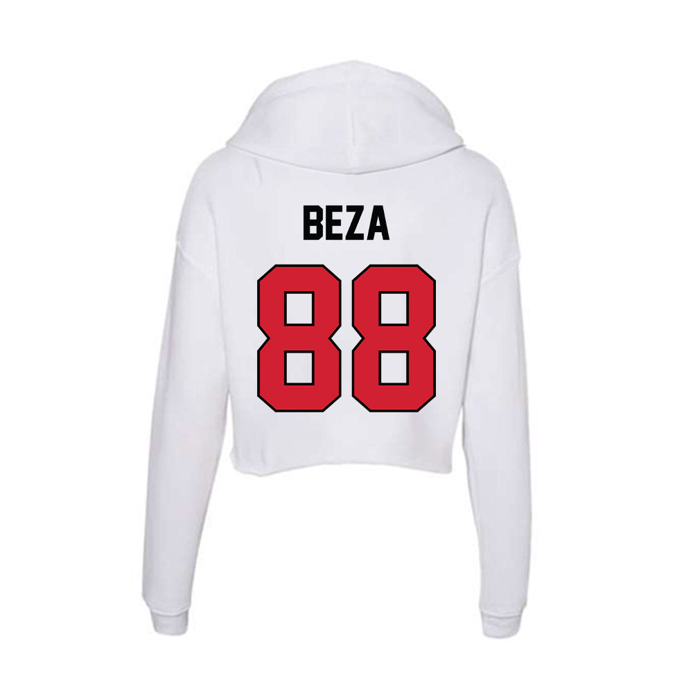UNLV - NCAA Football : Jacob Beza - Women's Crop Fleece Hoodie-1
