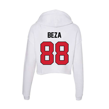 UNLV - NCAA Football : Jacob Beza - Women's Crop Fleece Hoodie-1