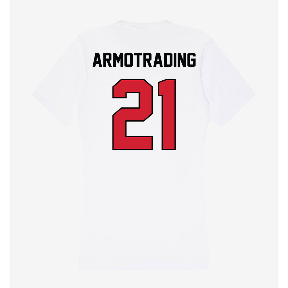 UNLV - NCAA Men's Basketball : Joel Armotrading - Women's V-Neck T-Shirt-1