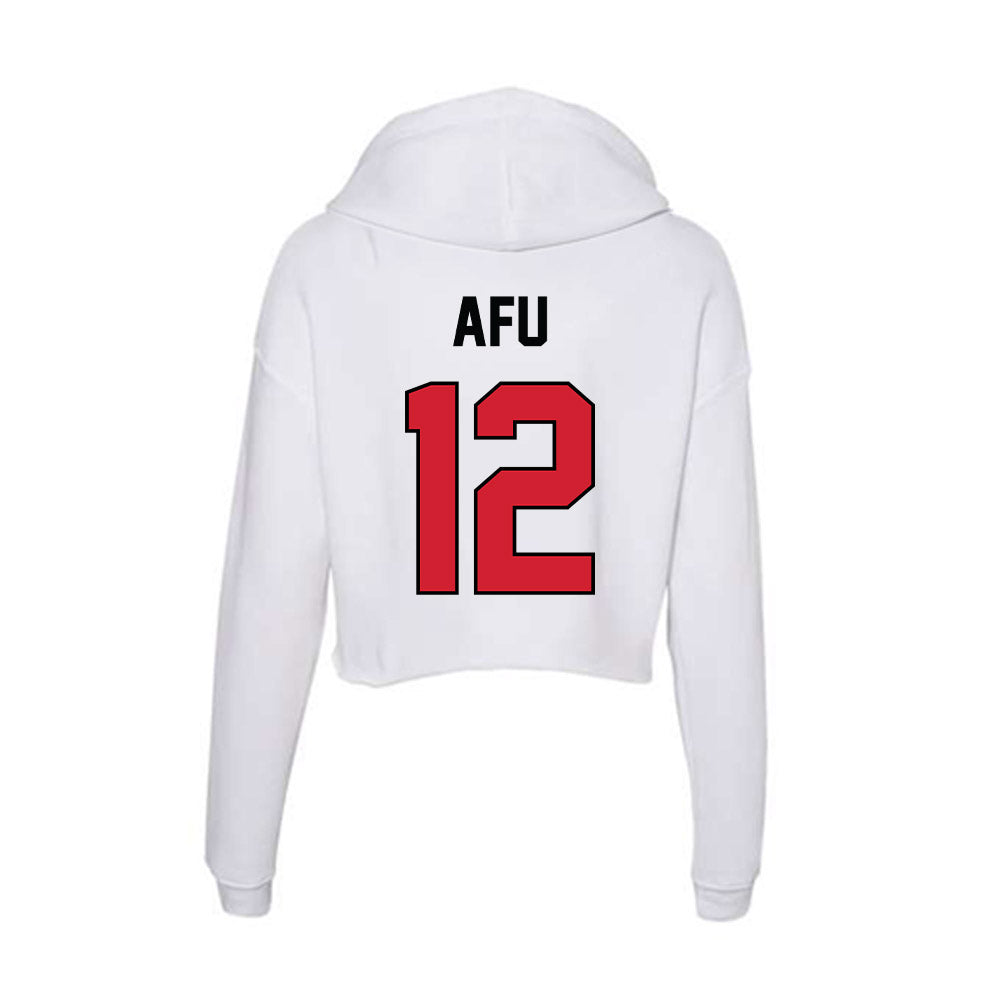 UNLV - NCAA Women's Basketball : Ongolea Afu - Women's Crop Fleece Hoodie-1