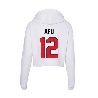 UNLV - NCAA Women's Basketball : Ongolea Afu - Women's Crop Fleece Hoodie-1