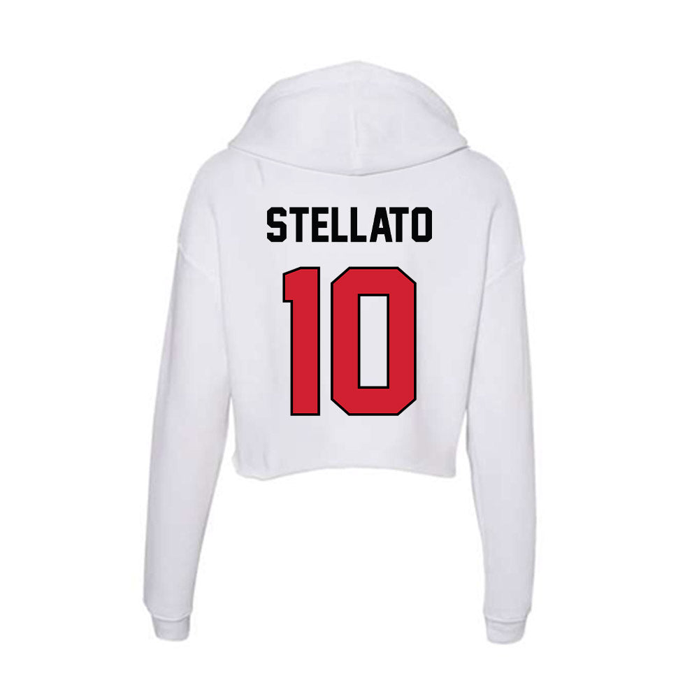 UNLV - NCAA Football : Troy Stellato - Women's Crop Fleece Hooded Sweatshirt-1