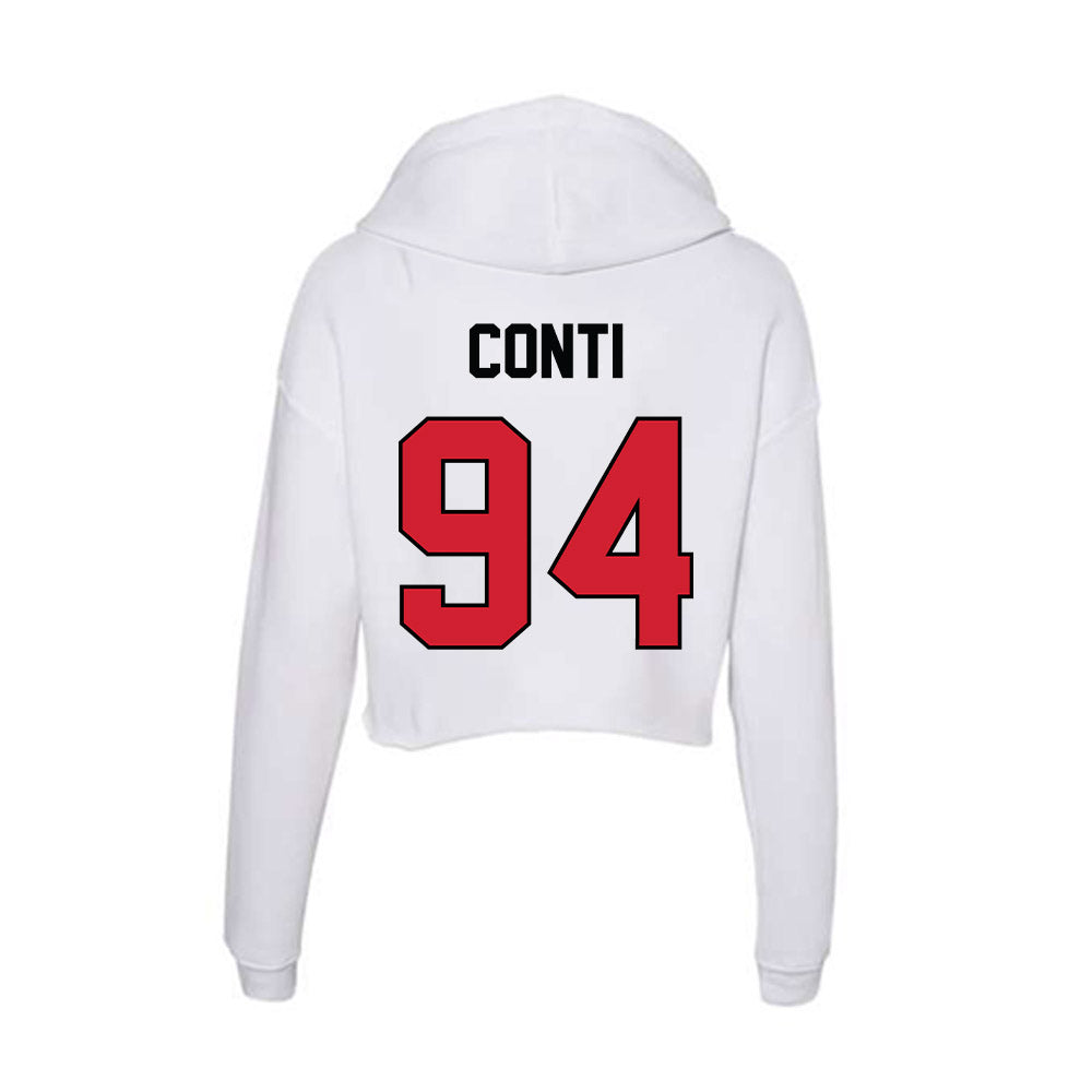 UNLV - NCAA Football : Lucas Conti - Women's Crop Fleece Hoodie-1
