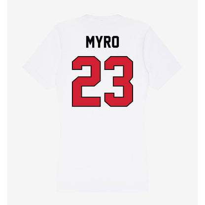 UNLV - NCAA Baseball : Gunnar Myro - Women's V-Neck T-Shirt-1