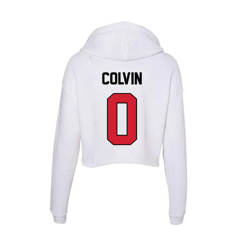 UNLV - NCAA Women's Basketball : Teagan Colvin - Women's Crop Fleece Hoodie-1