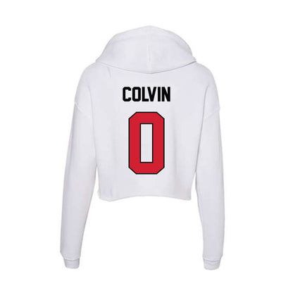 UNLV - NCAA Women's Basketball : Teagan Colvin - Women's Crop Fleece Hoodie-1