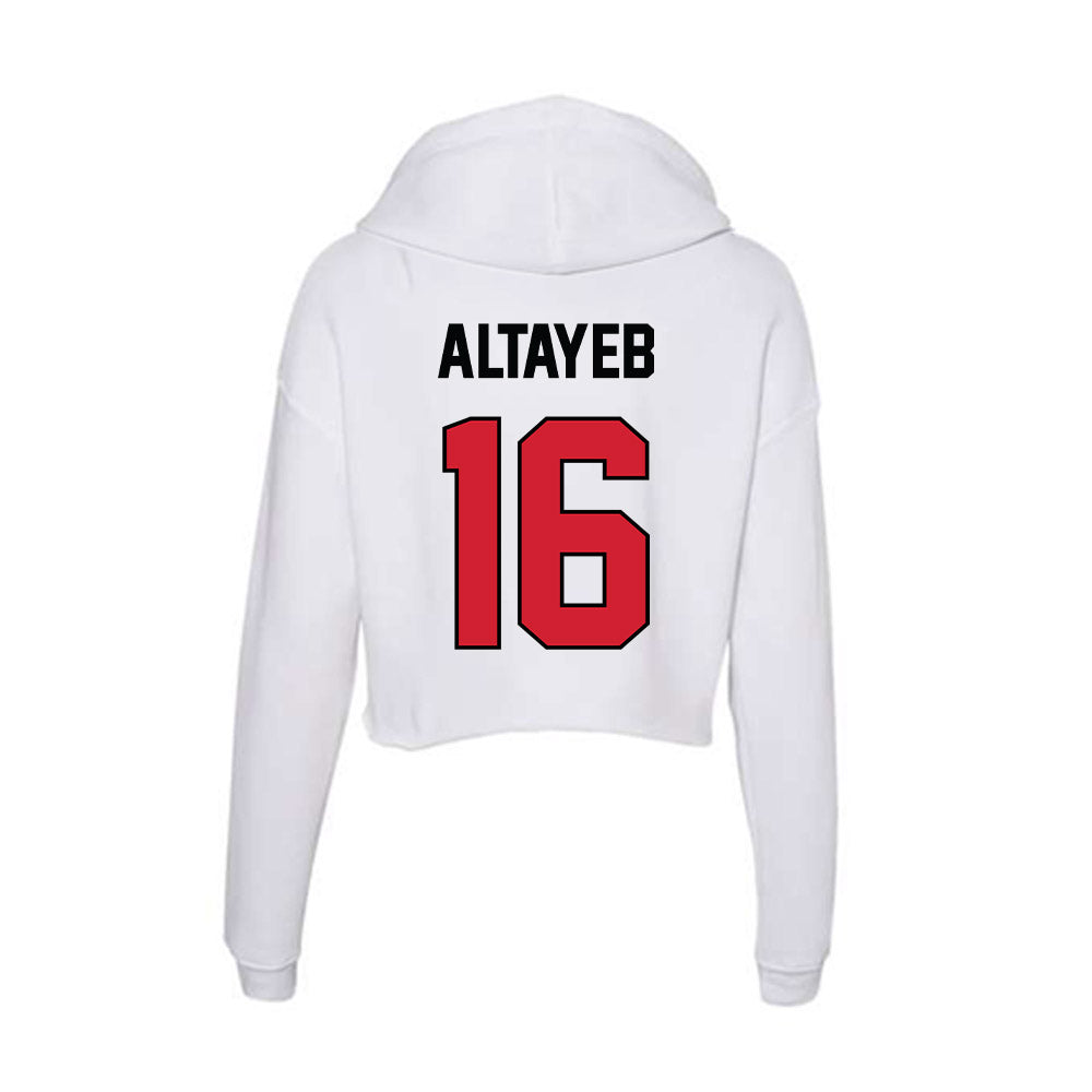 UNLV - NCAA Football : Mohamed Altayeb - Women's Crop Fleece Hoodie-1