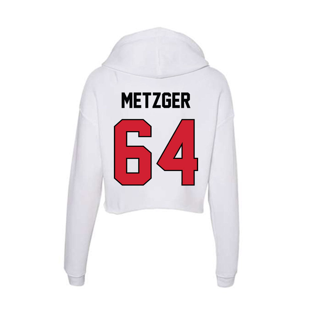 UNLV - NCAA Football : Joseph Metzger - Women's Crop Fleece Hoodie-1