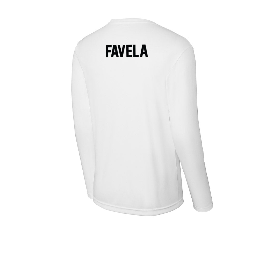 UNLV - NCAA Men's Swimming & Diving : Aidan Favela - Activewear Long Sleeve T-Shirt-1