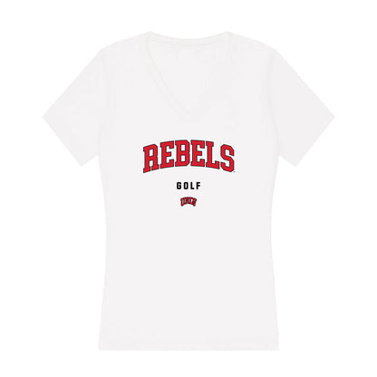 UNLV - NCAA Men's Golf : Trevor Lewis - Women's V-Neck T-Shirt-0