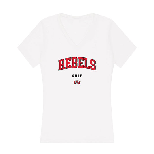 UNLV - NCAA Men's Golf : Trevor Lewis - Women's V-Neck T-Shirt-0