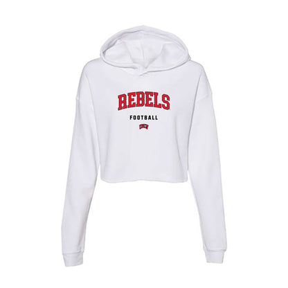 UNLV - NCAA Football : Poe Purcell - Women's Crop Fleece Hooded Sweatshirt-0