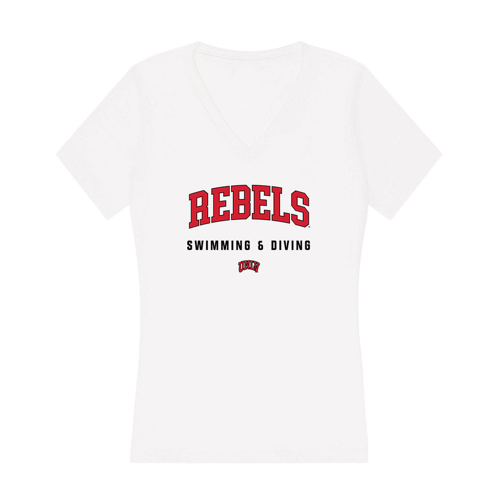 UNLV - NCAA Men's Swimming & Diving : Tatsuki Inoue - Women's V-Neck T-Shirt-0