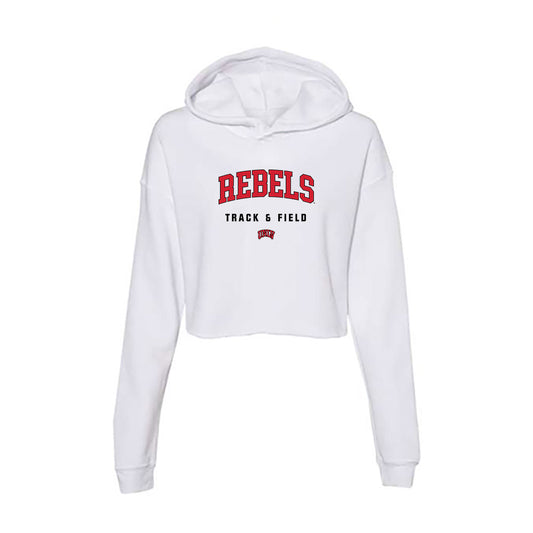 UNLV - NCAA Women's Track & Field : Jasmine Harris - Women's Crop Fleece Hoodie-0